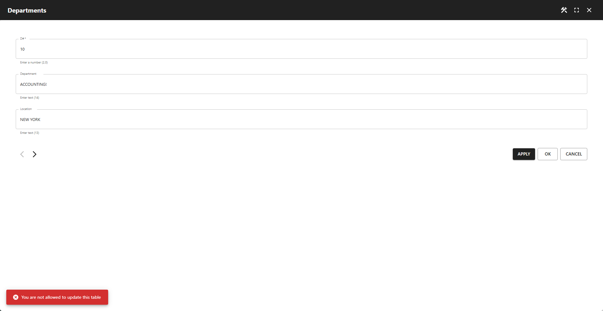 WP Data Access - Handle Errors From Database Triggers