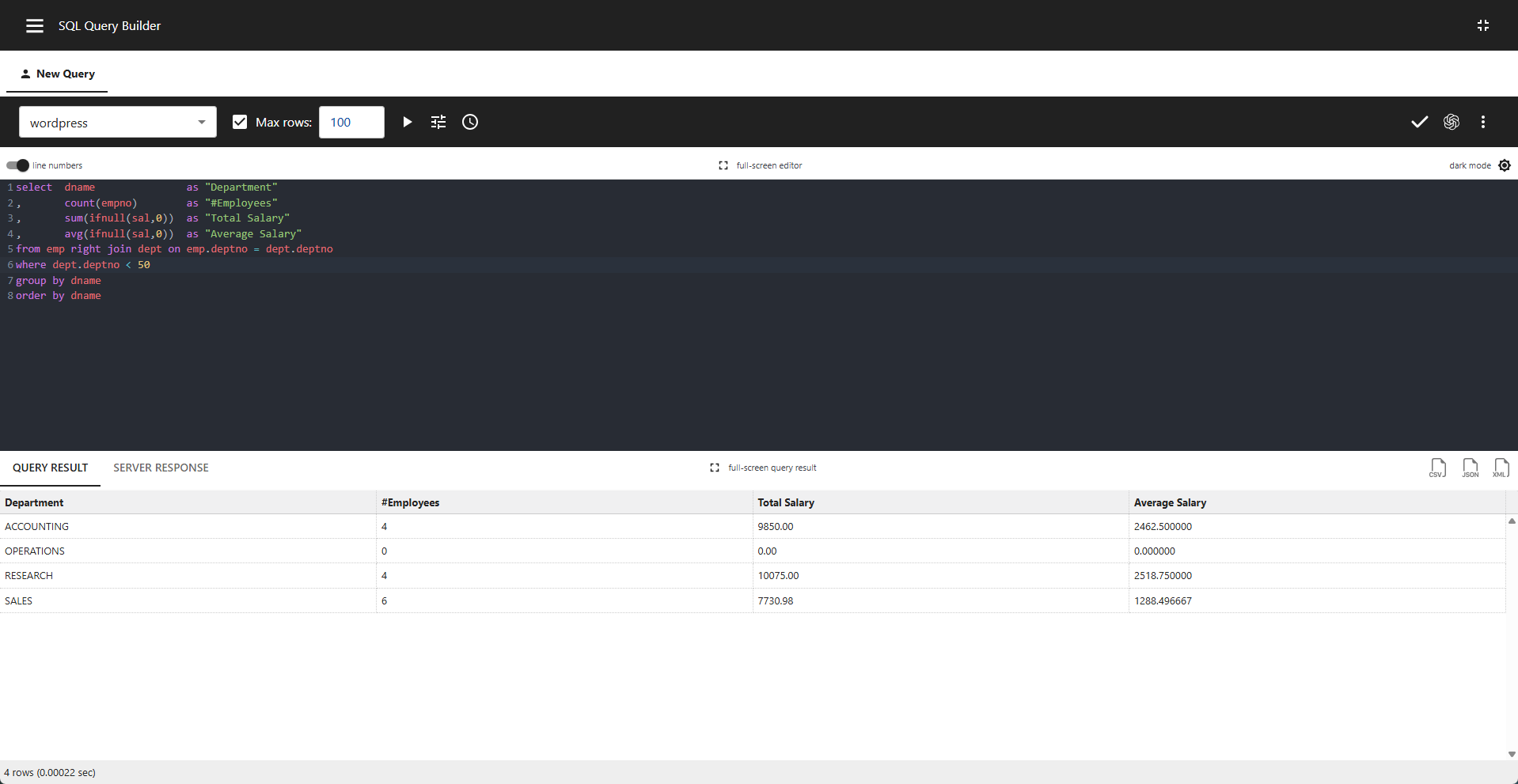 WP Data Access - Query Builder